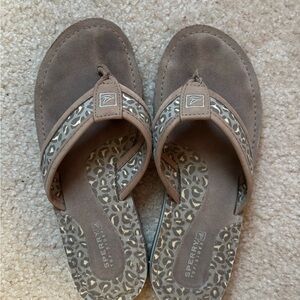 Sperry Women's Leopard Print Sandals - Brown